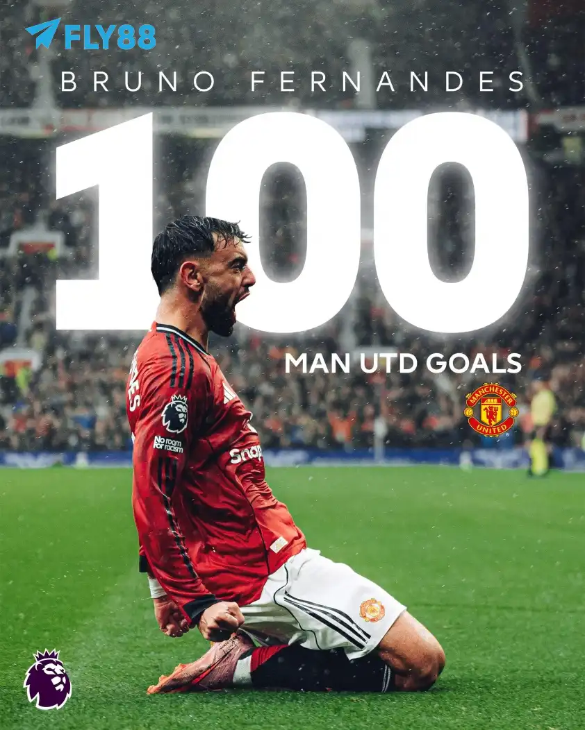 Cầu thủ người Bồ Đào Nha cán mốc 100 bàn thắng cho MU (Ảnh: X). Cầu thủ người Bồ Đào Nha cán mốc 100 bàn thắng cho MU (Ảnh: X).