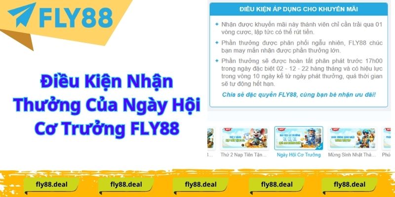 Khuyến mãi ngày hội cơ trưởng FLY88 và cách tham gia nhanh Điều Kiện Nhận Thưởng Của Ngày Hội Cơ Trưởng FLY88